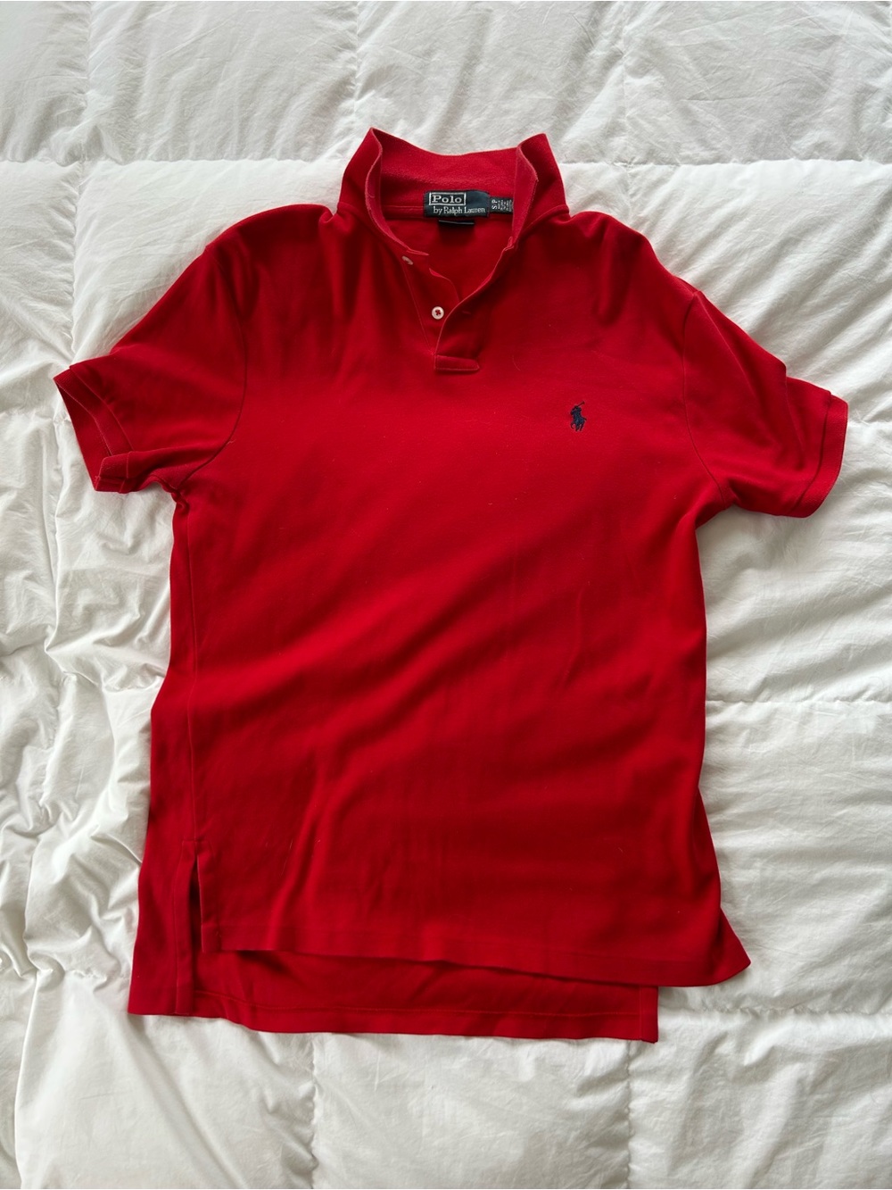 Ralph Lauren Red Short-Sleeve Polo with Navy Pony